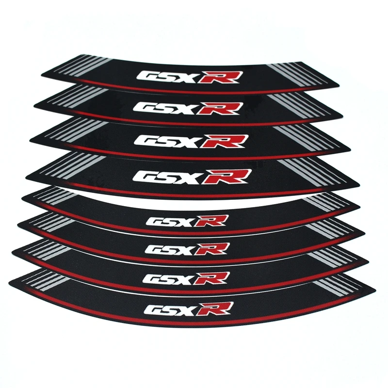 Для SUZUKI GSXR GSX R R1000 / GSXR750 600 125 мотоцикл 8X толстый край внешний обод наклейка полоса