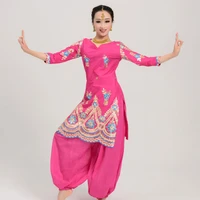indian dance performance clothing bollywood sari tops oriental dance costumes for women indian folk dance tops dress dql922