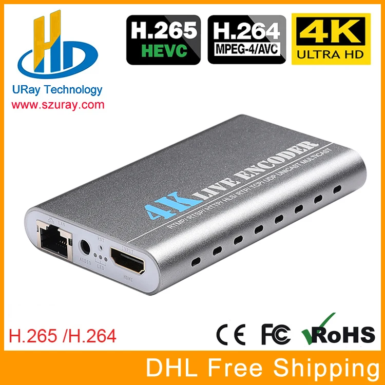 4K Ultra HD HEVC H.265 H.264 HDMI + микрофон к IP видеокодировщику IPTV кодировщик H 265 264 Поддержка