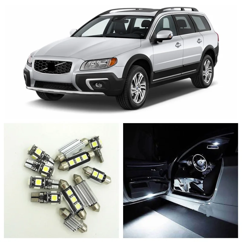 16 шт. автомобильные лампы без ошибок посылка для 2008 2015 Volvo XC70|glove box lamp|trunk lampglove light |