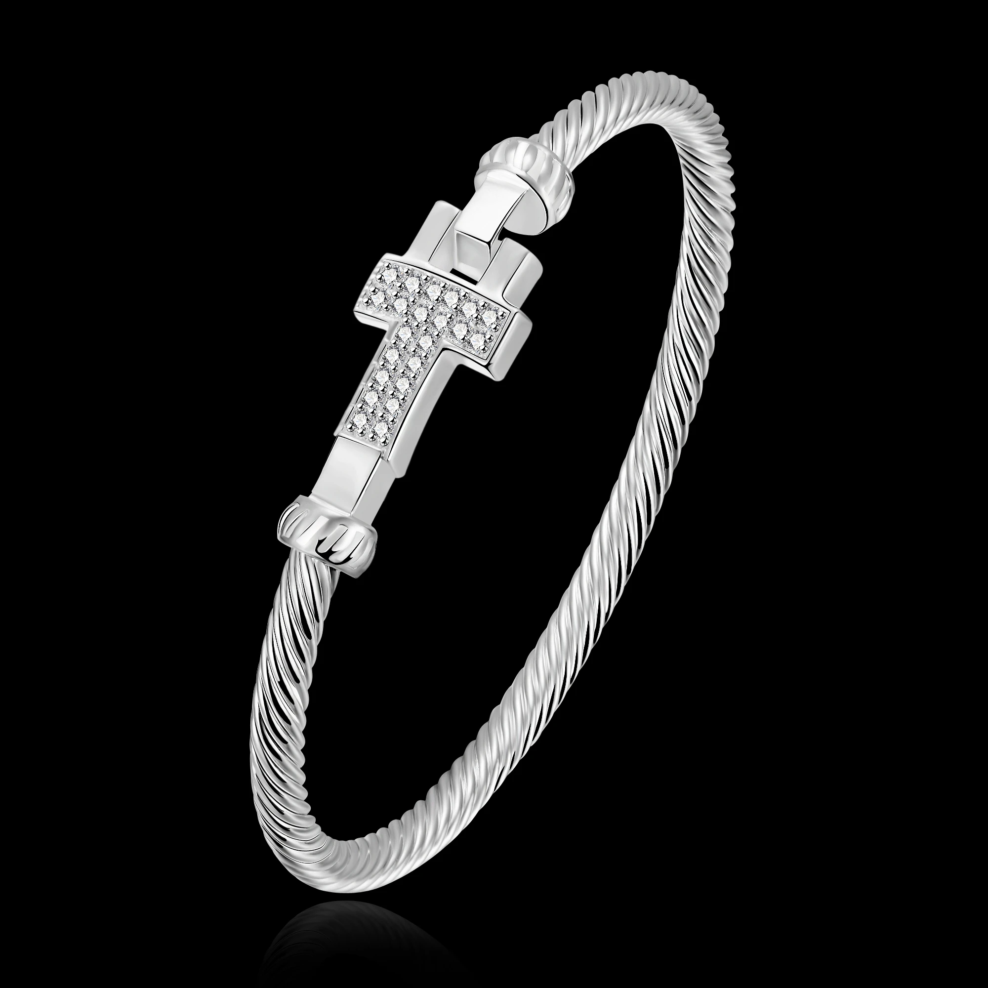 Женский элегантный браслет из серебра 925 пробы|bracelet children|gifts premiumsbracelet fastener |