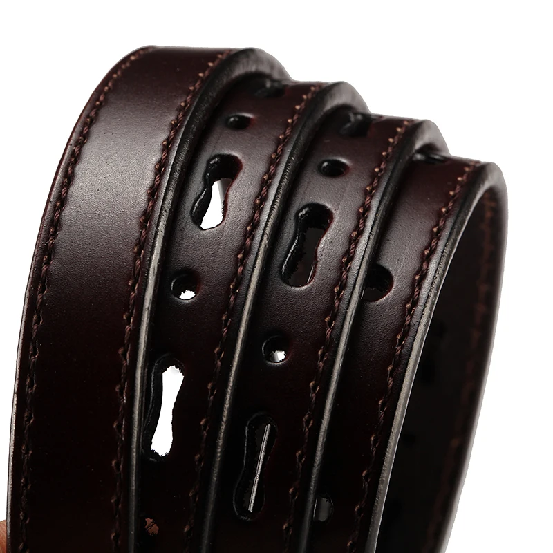 Женские ремни из натуральной кожи женские с пряжкой воловьей золотым