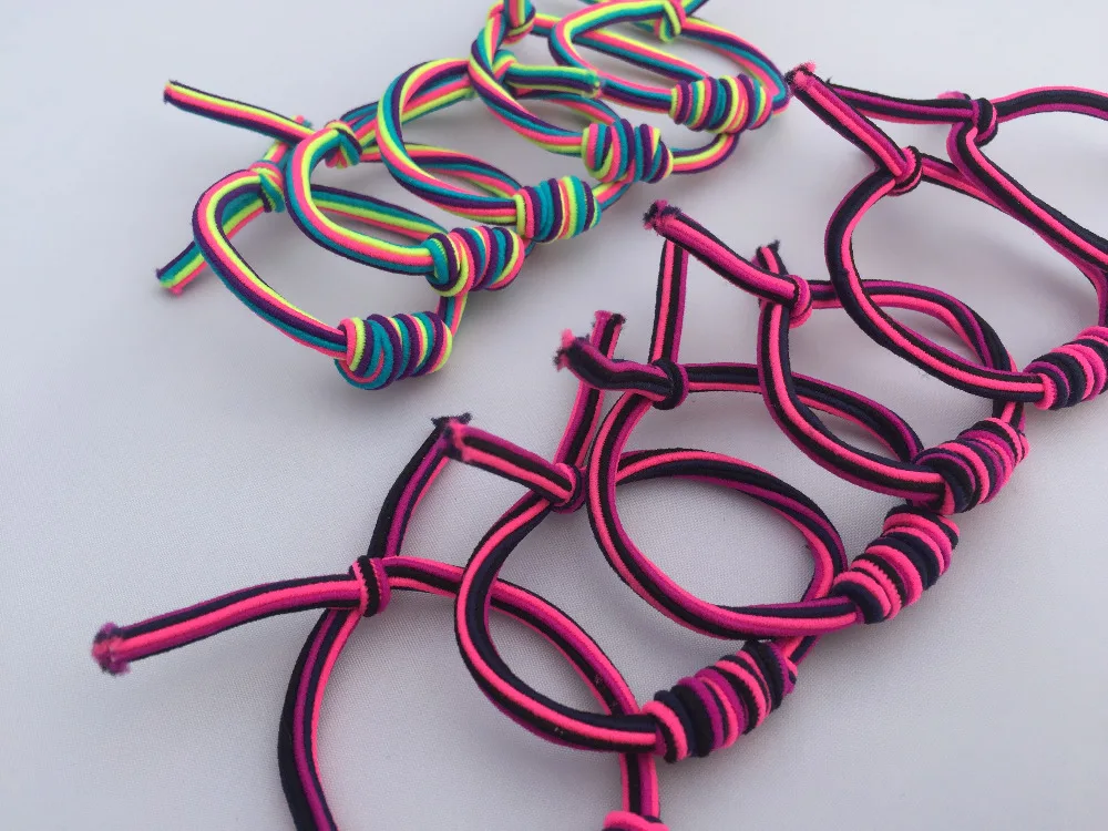 Эластичная резинка для волос в полоску 6 цветов | Аксессуары одежды