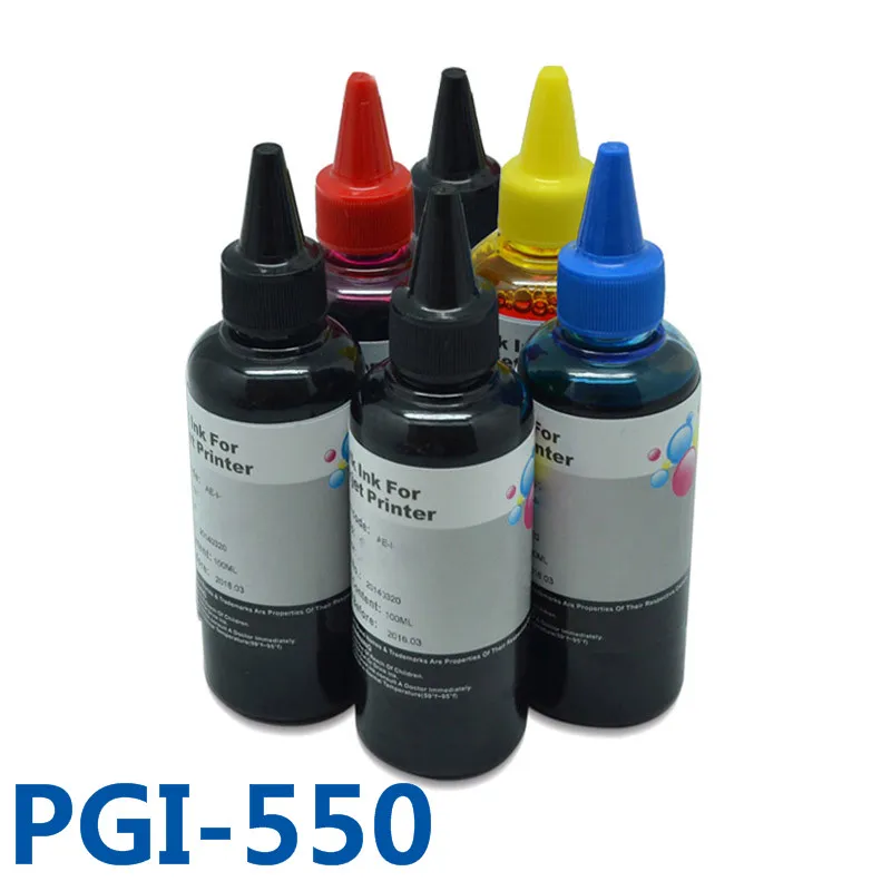 PBK B C M Y GY 600ml PGI550 CLI551 Ciss Refillable Ink&ampBulk Ink For Canon PIXMA MG6350 MG7150 MG7550 IP8750 Printers pgi-550 |