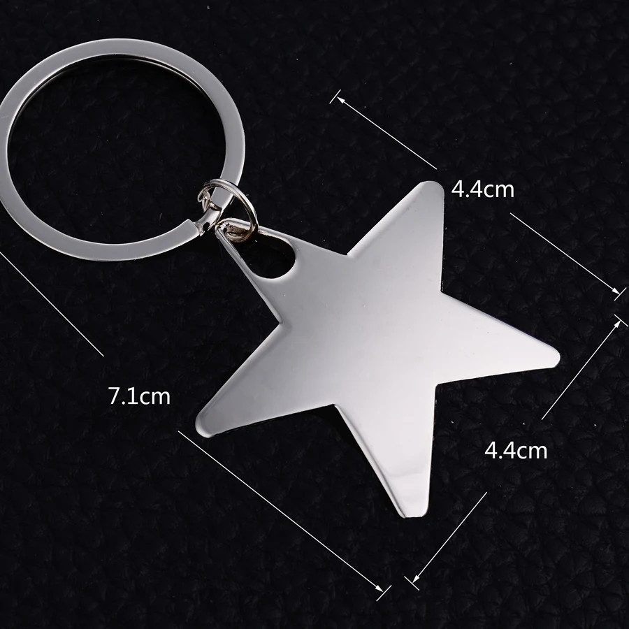 Креативная личность пятиконечная звезда кулон брелок Металлический модная