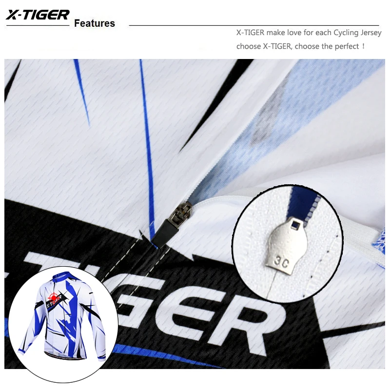 X-Tiger зимний комплект из термофлиса для езды на велосипеде, велосипедная одежда для велоспорта Одежда для езды на велосипеде