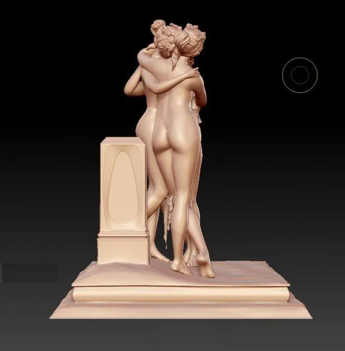 Новая 3D модель для cnc резной фигуры скульптурный станок в формате STL три Голые