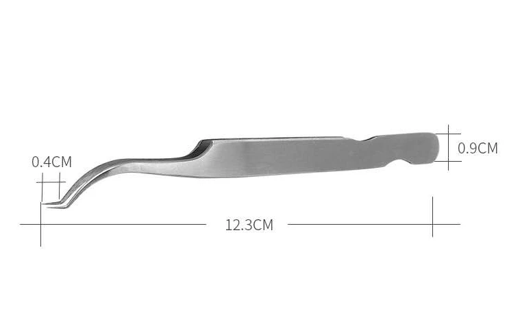 Glesum макияжа Профессиональные ресницы Пинцет 3D объем щипцы для ресниц вентилятор ресниц бровей Пинцет VETUS отличное застежка