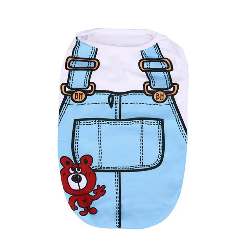 Милые крутые костюмы и рубашки для щенков Собака одежда Толстовка забавная