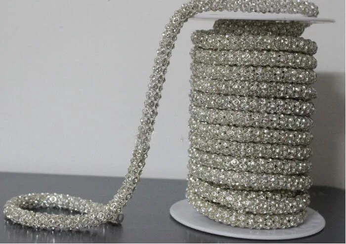 Отделка цепочки из бисера для шитья свадебного платья Apperal Cap Jewelry Decor 1 ярд 6 мм |