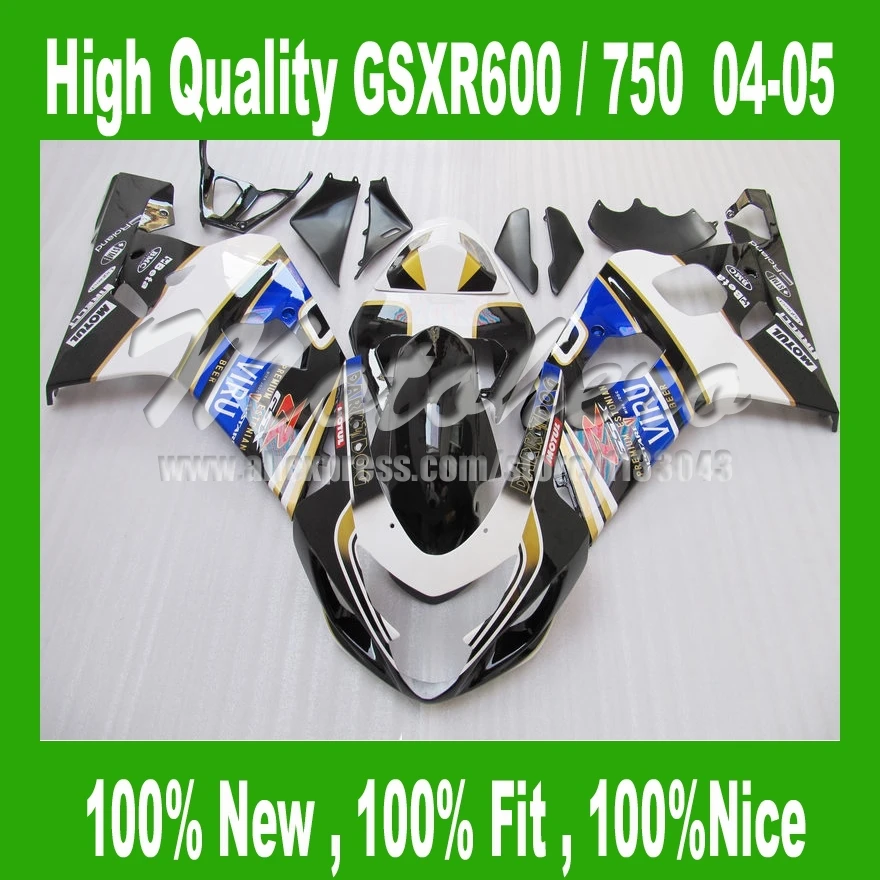 

GSXR 750 K4 2004 2005 ABS fairings parts for SUZUKI GSXR 600 K4 GSX-R600 #n7jj8 GSX-R750 04 05 GSXR600 04 05