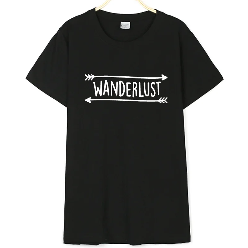 

Wanderlust T shirt moletom do tumblrt shirt blusa tumblr girl tops tumblr grunge women instagram fashion tops tees t shirt