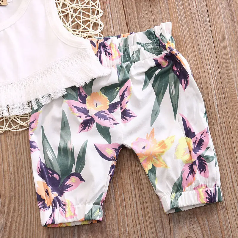 Комплекты из 3 предметов Одежда для новорожденных девочек топы футболки + штаны с