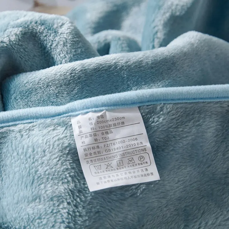 2018 new fashion warm blanket flannel bed cover sport night worker driver sheet light blocker B1021 Blue gray | Дом и сад
