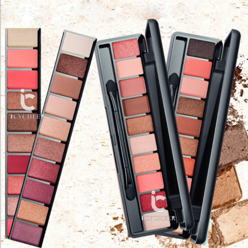 ICYCHEER модные мерцающие и матовые 10 цветов Тени для век Professional Play color Nude Basic Natural Make Up