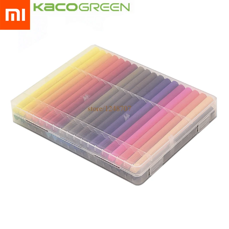 Xiaomi KACO ARTIST 36 цветов двойные кончики акварельные ручки живопись граффити арт Маркеры Набор для рисования нетоксичный безопасный детский подарок