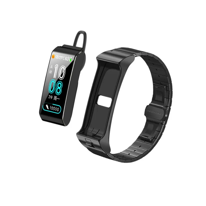 HIPERDEAL 2 в 1 Смарт часы Bluetooth гарнитура монитор сердечного ритма фитнес трекер AI