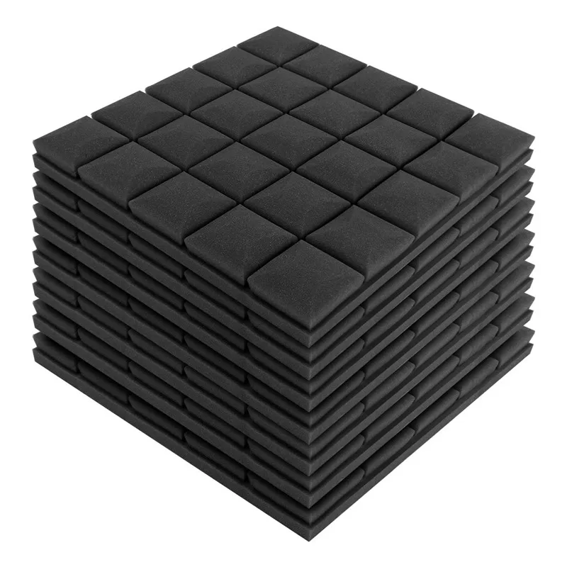 5Pcs Ticken Acoustic Foam Panel Sound Treatment Stop Noise Absorption Sponge Tiles Studio KTV Drum Room Soundproofing Padding