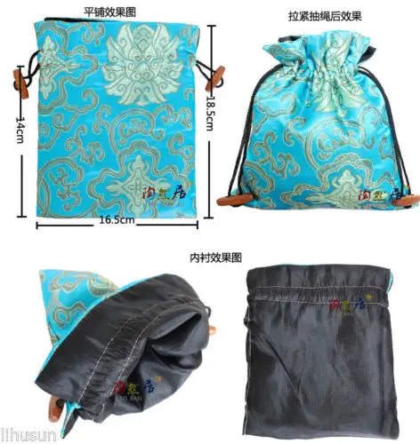 Оптовая продажа 10 шт. шёлковые подарочные пакеты Китайский классический ручной