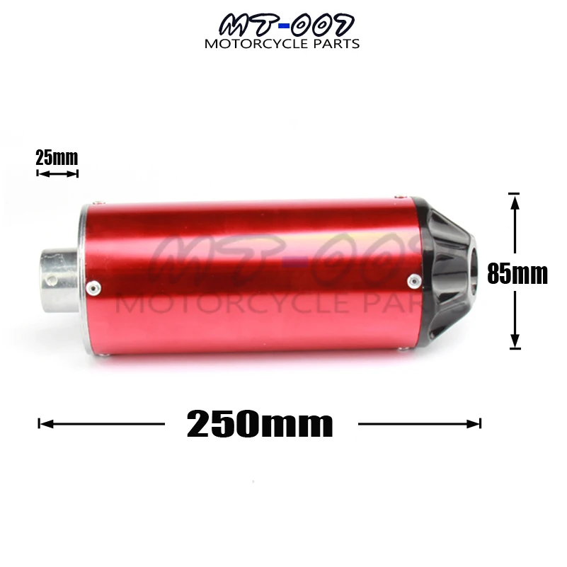 28 мм CNC ГЛУШИТЕЛЬ ТРУБЫ ATV/Байк 50/70/90/110/125/140 CC цвета
