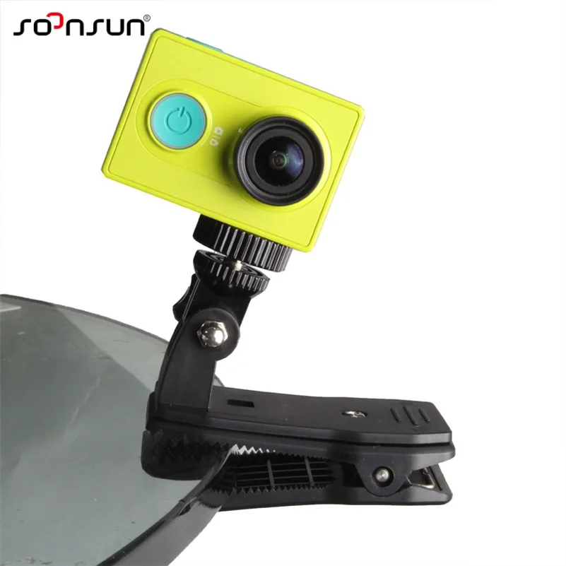 SOONSUN 360 дюймовый вращающийся рюкзак с быстрым зажимом крепление клипов для GoPro Hero 2