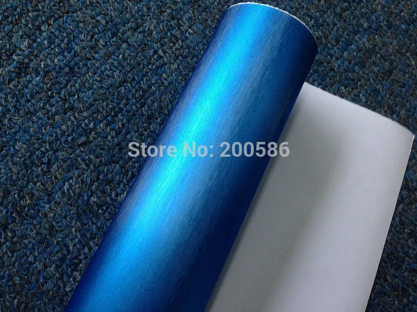 Матовая хромированная матовая светло-голубая стальная виниловая пленка для