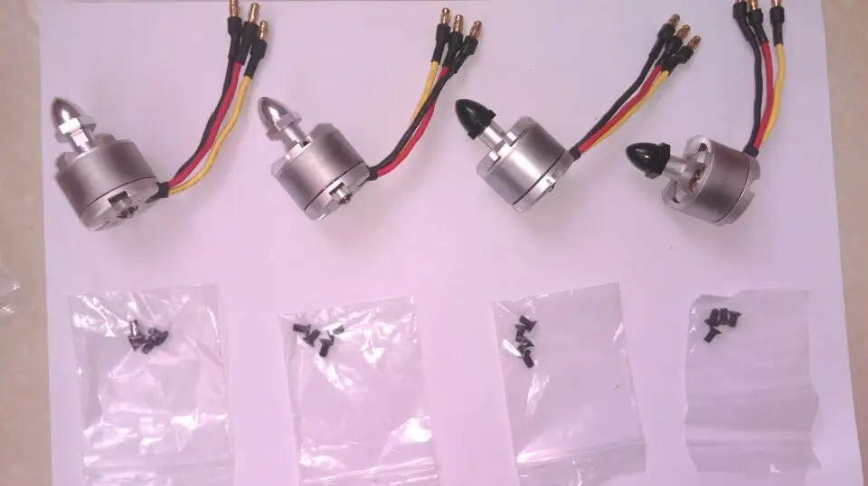 4 шт. Серебряный бесщеточный двигатель CW CCW 2212 920KV для квадрокоптера Phantom F330 X525 450 500
