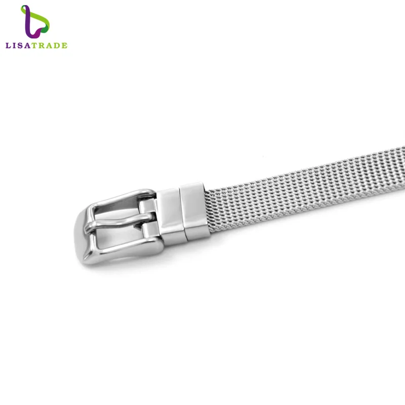 Горячая Распродажа! 8 мм/10 мм браслет из нержавеющей стали модный аксессуар