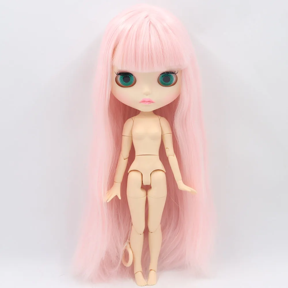 ICY Nude Blyth кукла для серии No.280BL2352 шарнир тела розовые волосы резные губы матовое лицо - Цвет: like the picture