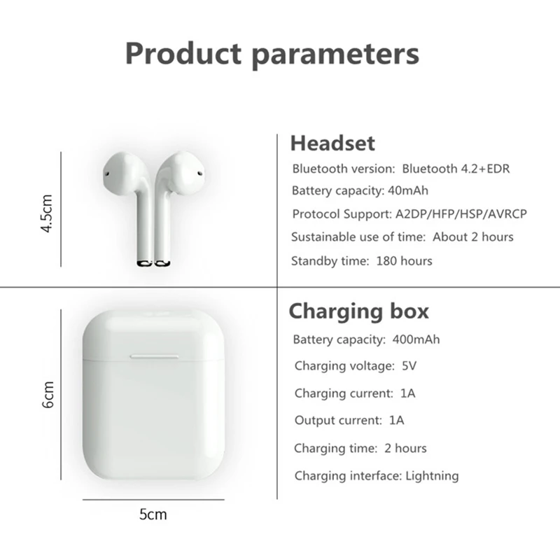 GONOKER беспроводные наушники Bluetooth стерео гарнитура спортивные TWS для iOS и