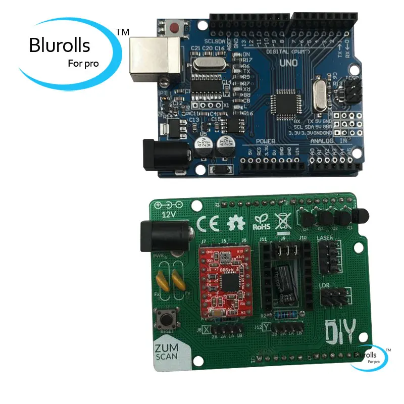 Blurolls Ciclop 3D плата сканера Плата расширения ZUM драйвера DIY с A4988 аксессуарами|ciclop