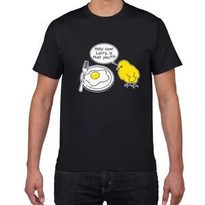 Забавная Мужская футболка с изображением святого дерьма Ларри IS That YOU, 100% хлопок, оригинальная креативная футболка с изображением кухонного яйца для мужчин, 2019