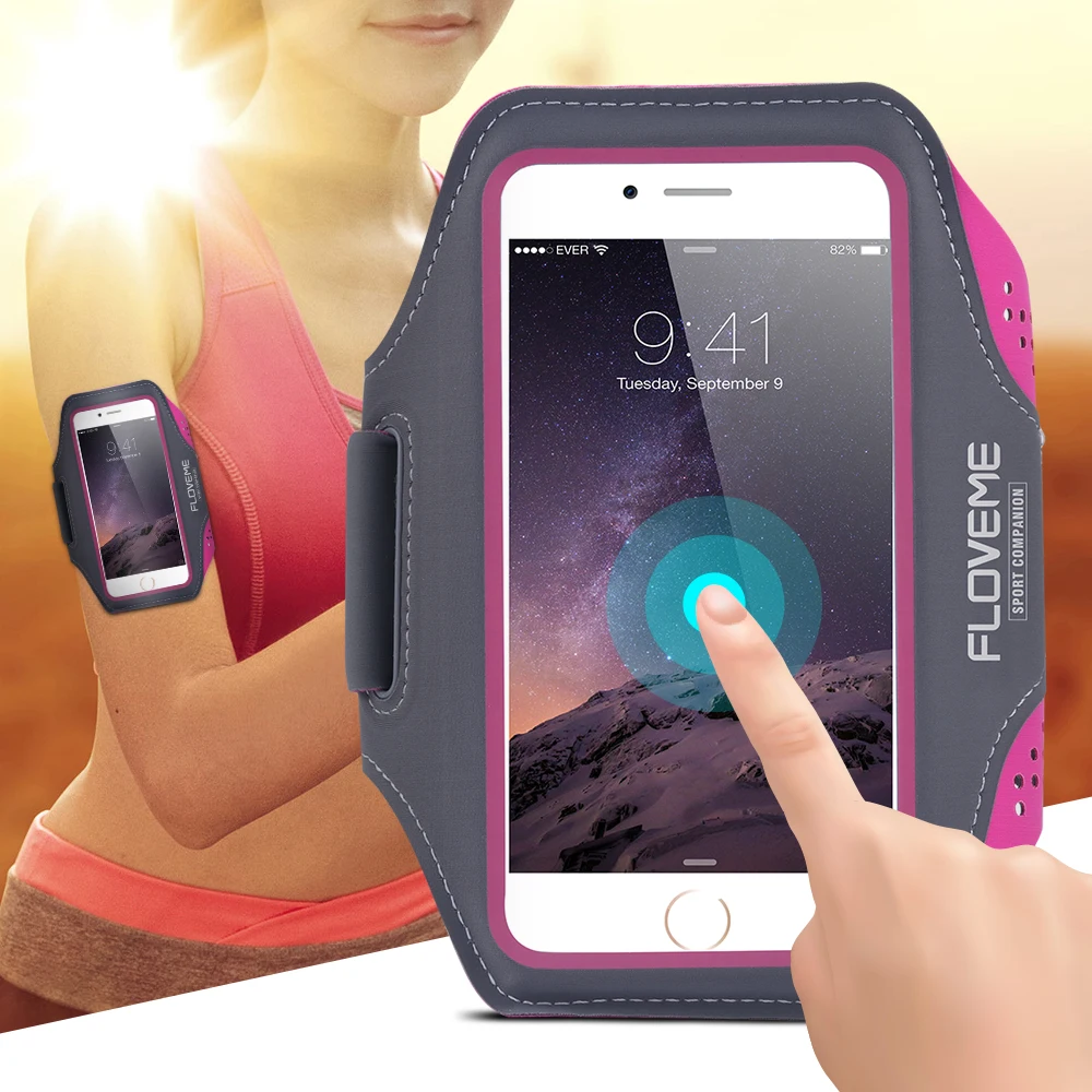Водонепроницаемый спортивный браслет FLOVEME для iPhone X XS MAX XR 8 7 Plus универсальный