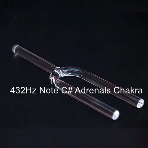 432Hz CVNC 440 Гц или 432 гц 30 мм любое Примечание C, C#, D, D#, E, F, F#, G, G#, A, A#, B прозрачная кварцевая вилка для настройки пения - Цвет: 432Hz