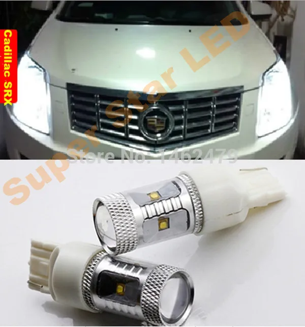 Пара Светодиодный Маркер лампы лампа габаритного фонаря Габаритные огни DRL T20 7443