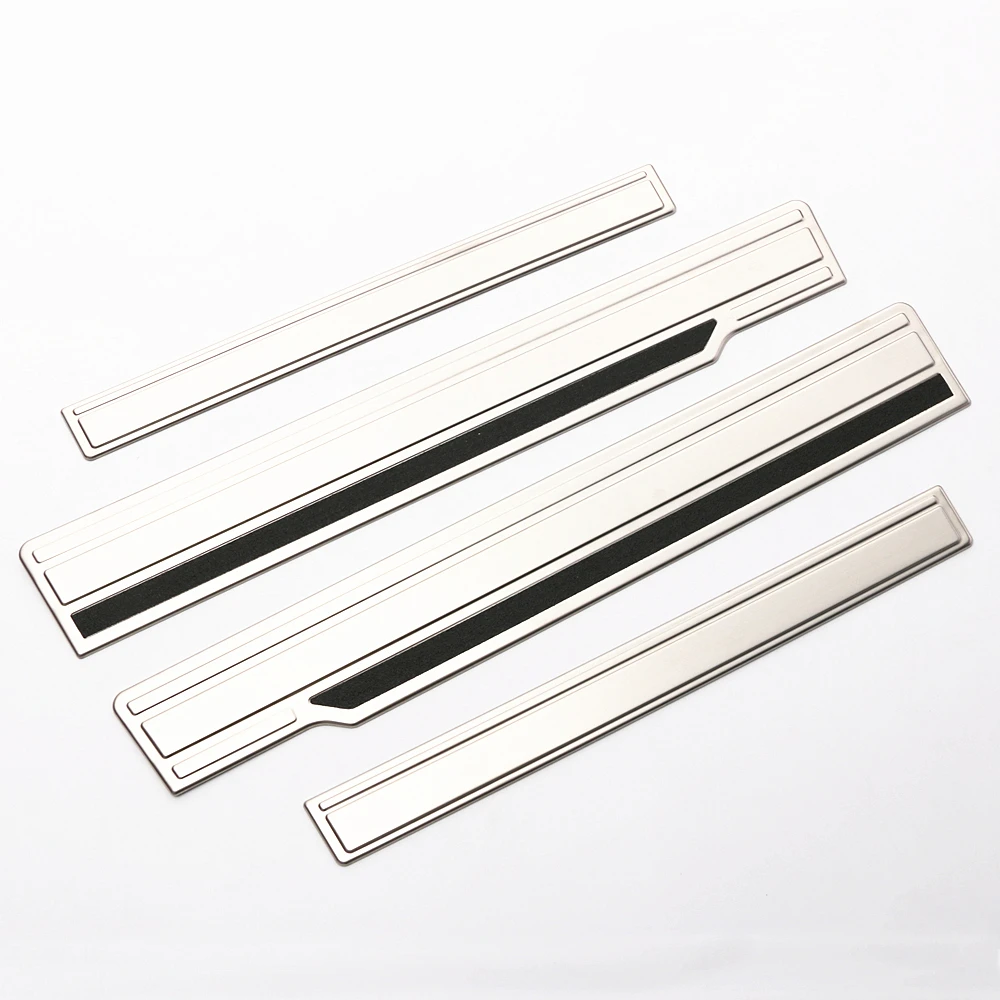 4PCS Stainless Steel Non-slip Door Sill Scuff Plate Car Styling Cover Guard Accessories For Honda Freed GB5/6/7/8 2016