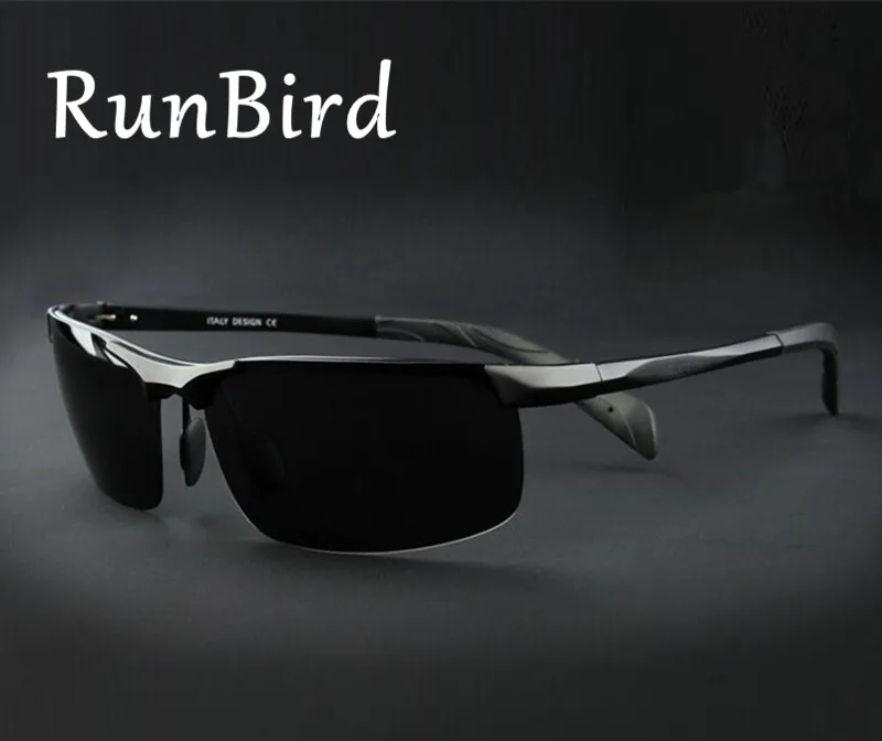 Мужские солнцезащитные очки RunBird из алюминиево магниевого сплава с