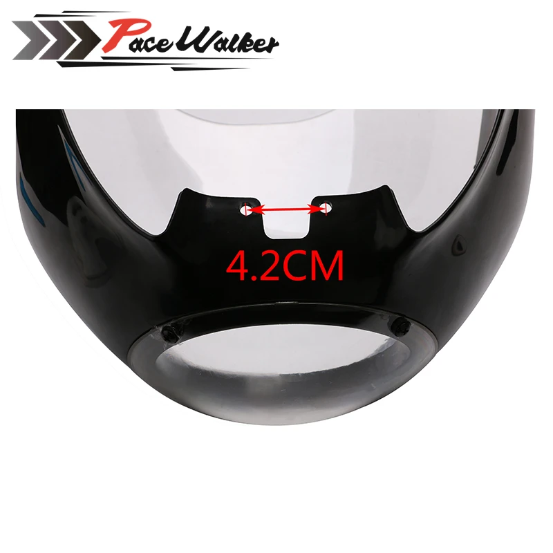 Черный 5 3/4 &quotКафе Racer фара обтекатель для Спортстер 883 1200 dyna|headlight fairing|cafe racer fairingcafe