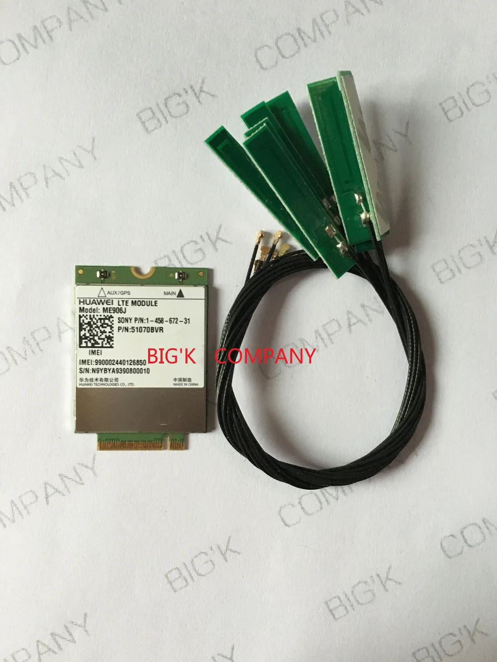 JINYUSHI For 4G Module ME906J +2pcs LTE M.2 NGFF IPX4 inside antenna 100% NEW&Original  FDD LTE Module in stock Free Shipping