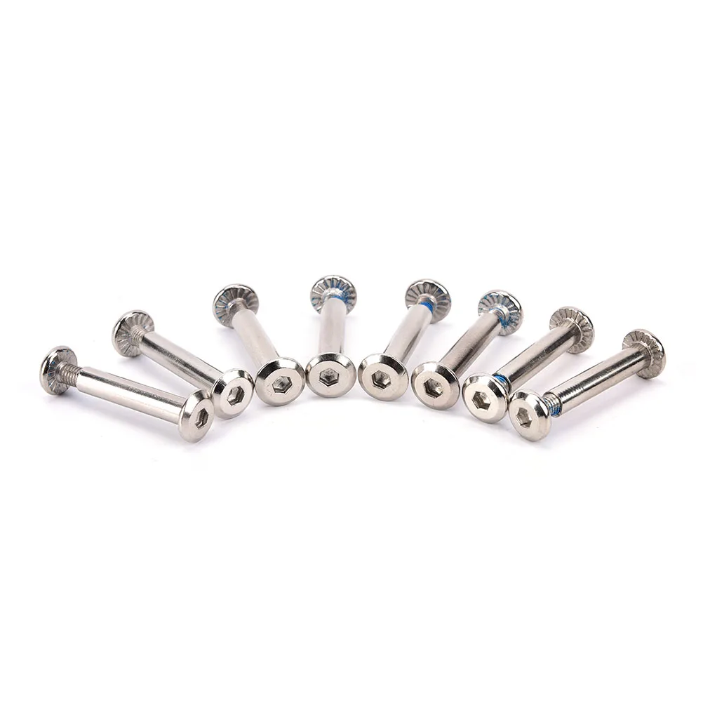 

2019 New 8Pcs Roller Skates Parts Axle Male And Female Screws For Child Kids Or Adult Inline Skates