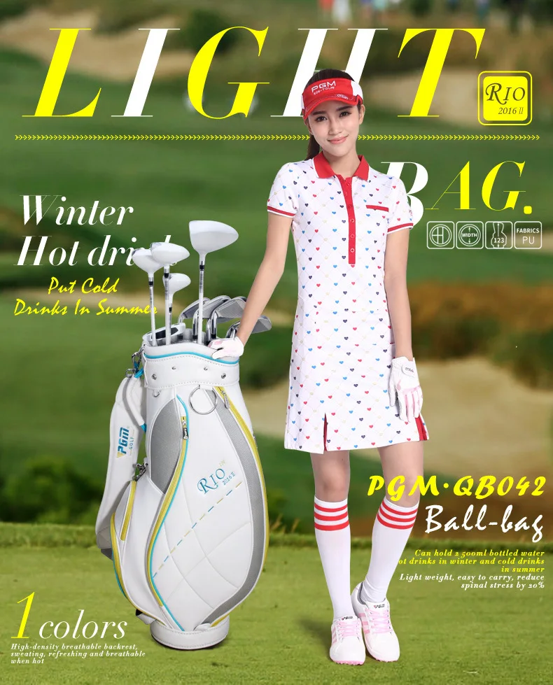 

PGM Golf Bag Lady's Ultra-light Version Of High-capacity Portable Golf Bag