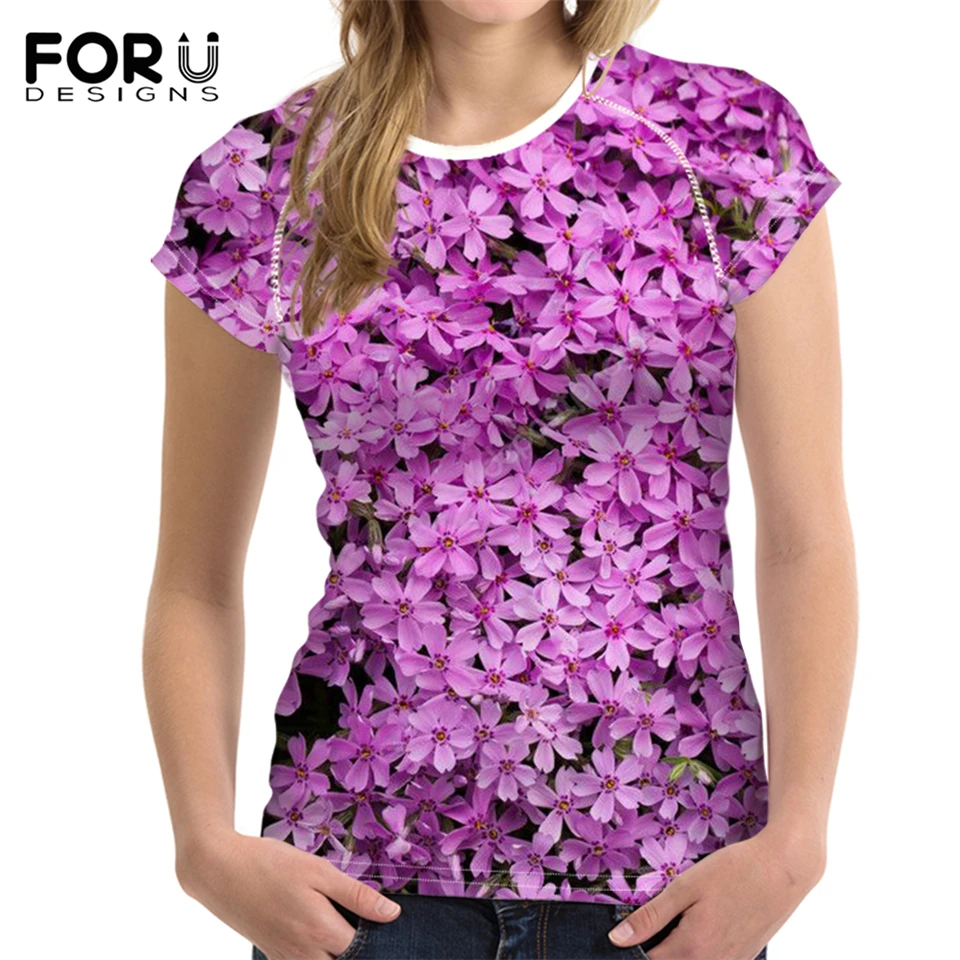 Модные женские футболки FORUDESIGNS крутые дышащие с коротким рукавом и красивым