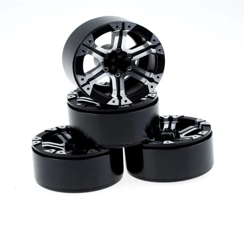 4 шт. металлический обод колеса 1,9 дюймов BEADLOCK RC Гусеничный для 1/10 Axial SCX10 90046 TAMIYA CC01 D90 D110 TF2 Traxxas TRX-4