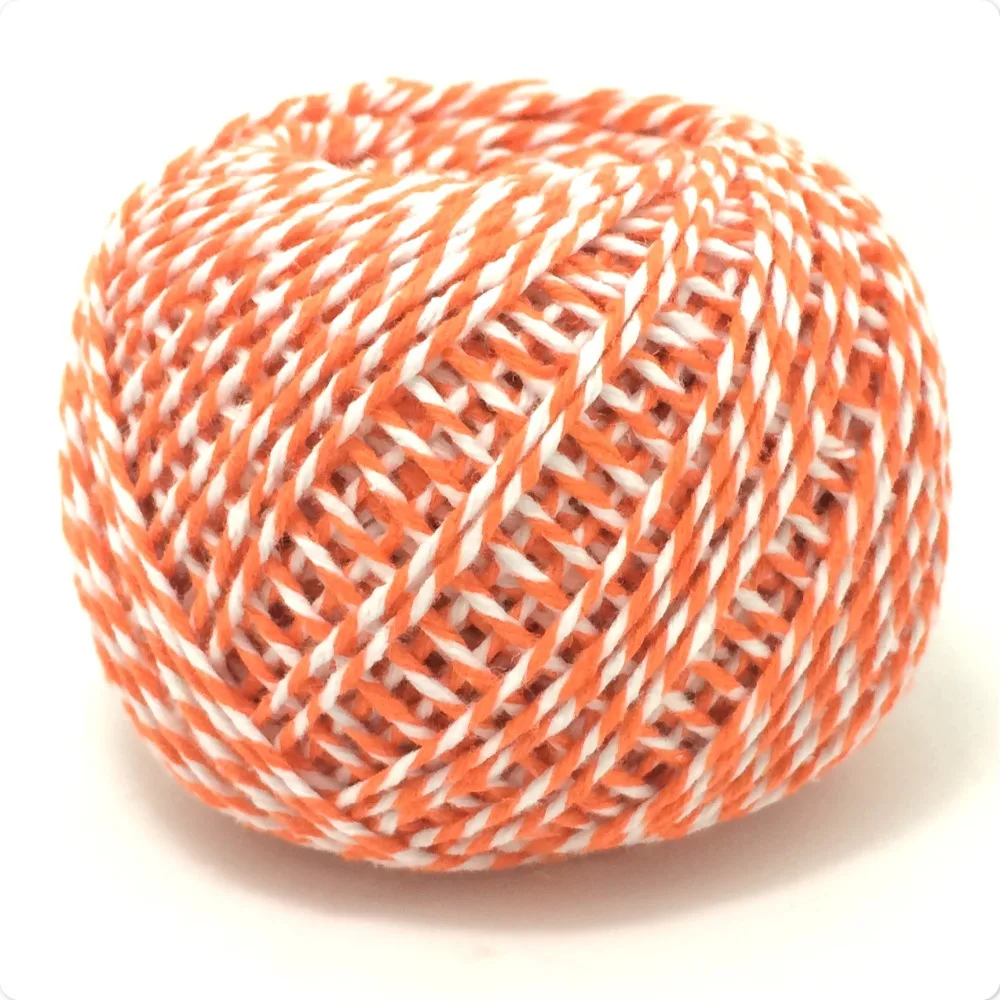 

2015 NEW 1MM~1.5MM Cotton Bakers Twine Mix (100yard/spool) Baker's Twine Gift Packing orange Twine for Crafting MS15122413