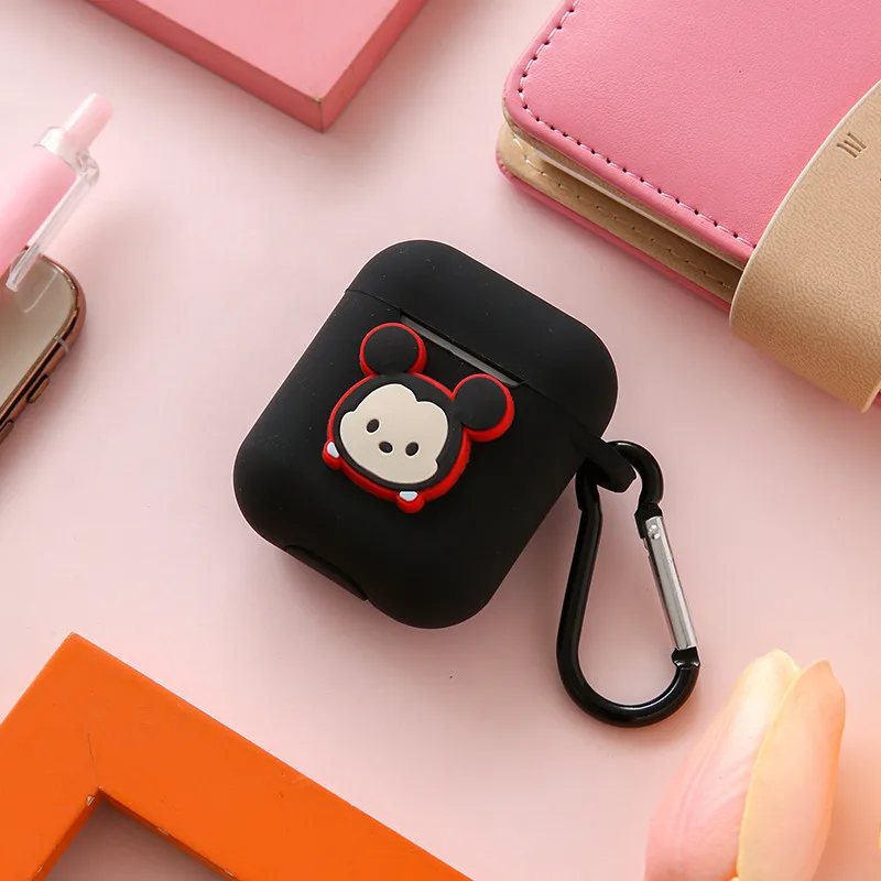 Miki Minnie Mike Sully Mike Daisy Bear Мягкий чехол для Airpods Bluetooth беспроводной чехол для наушников зарядная коробка мультяшная крышка