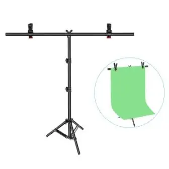 28-79 inches Neewer T-shape фоновая подставка для фона комплект: 32-80/28-79/18-31 дюймов Регулируемая тренога с 2 плотными зажимами - Цвет: 28-79 inches