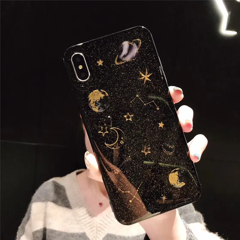 Силиконовый блестящий чехол Вселенная планета для huawei P10 P20 P30 Honor v10 v20 8x Y6 Y9 mate 20 Lite mate 10 nova 3i 4 p smart cover
