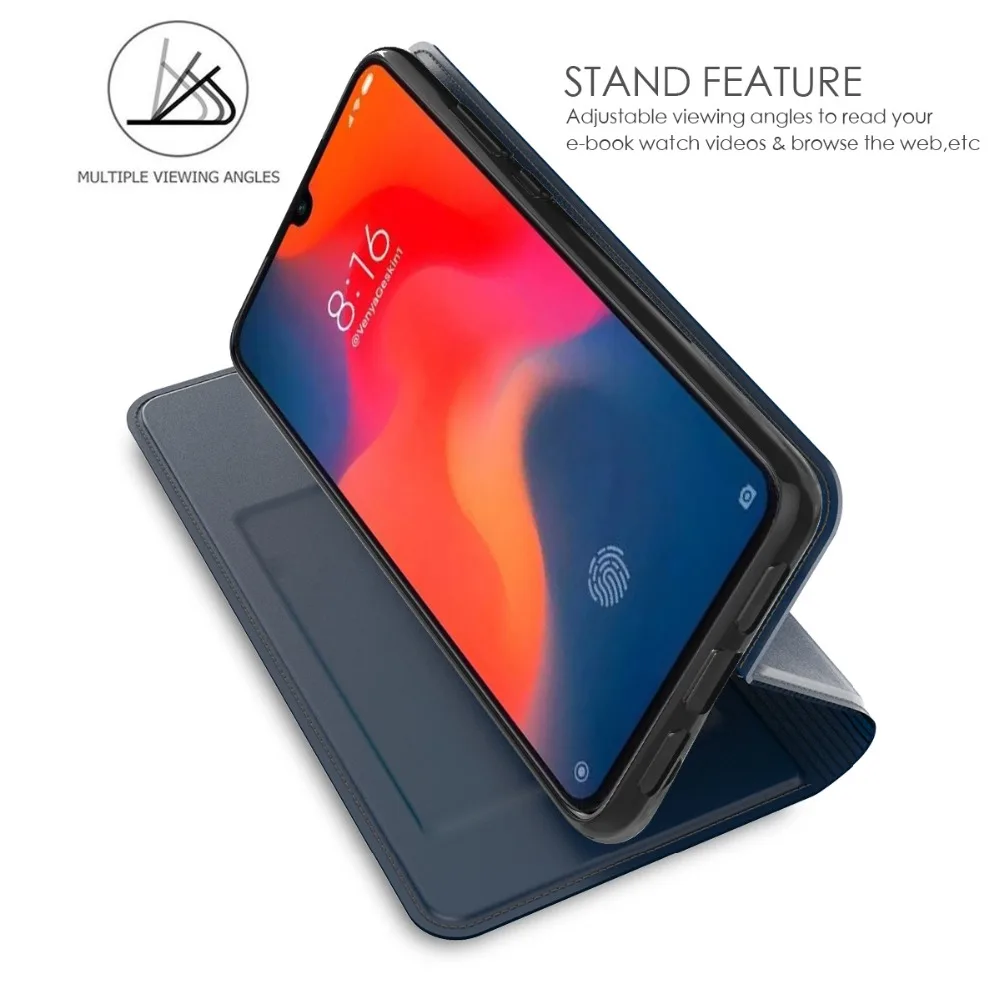 For Xiaomi mi 9 Case Luxury Flip PU Leather Wallet Card Stand Holder Covers mi9 SE Phone Funda Shells | Мобильные телефоны и
