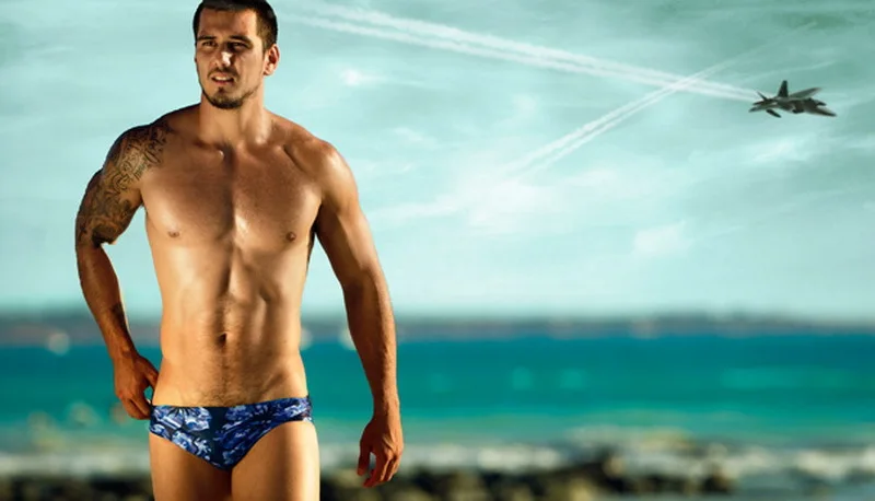 Swimming Men Beach Pool Sexy Swimsuit Hot Swim Trunks Speedo Swimwear Man Low Waisted Boy Swimming Wear Print Animal Birds Swim