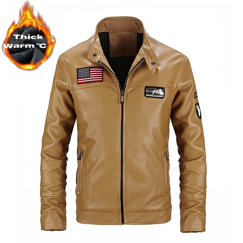 Кожаные куртки мужские кожаные пальто|jacket men|men coatjaqueta de |
